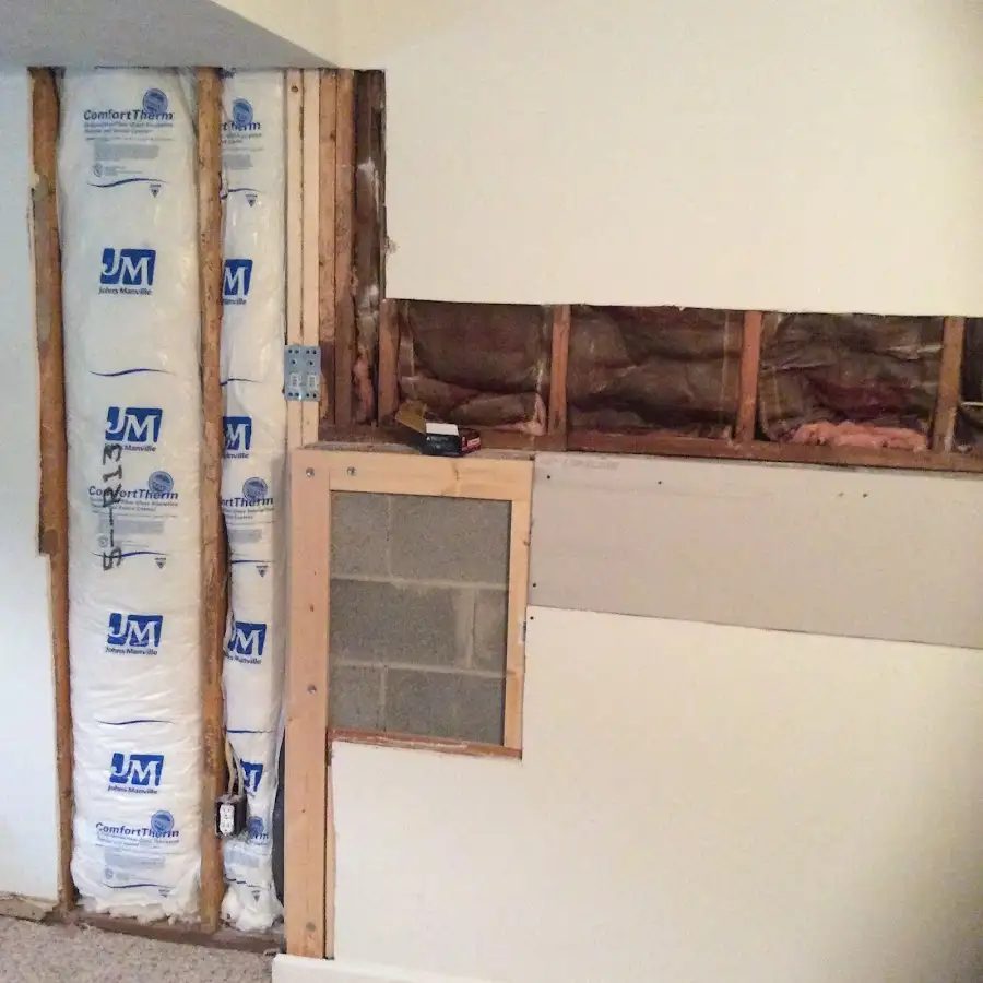 Wall insulation replacement during Structural Drying in East Foothills
